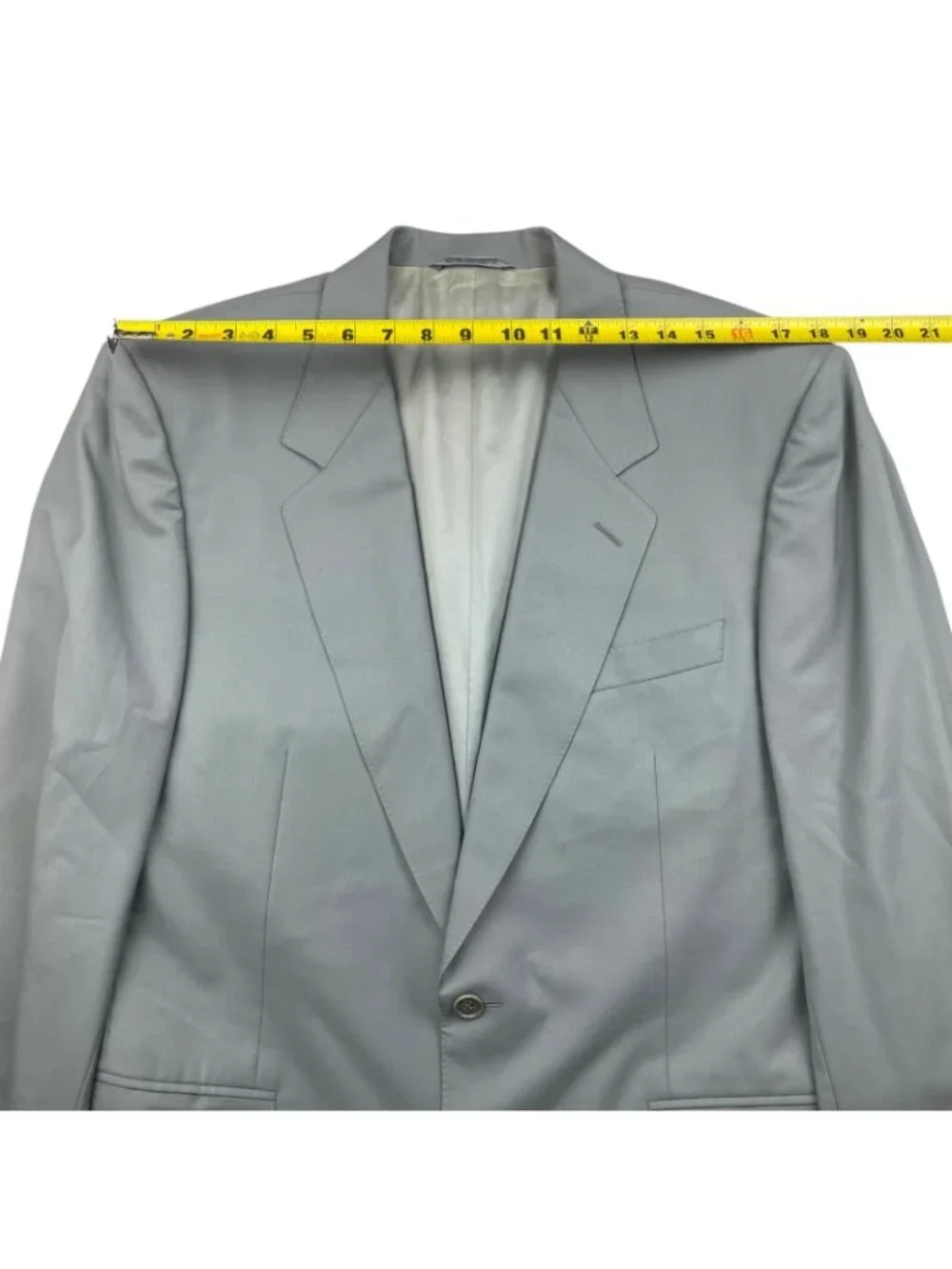 Canali Men's 100% Wool 2-Button Blazer Navy Sage Green • Italy • 40R US